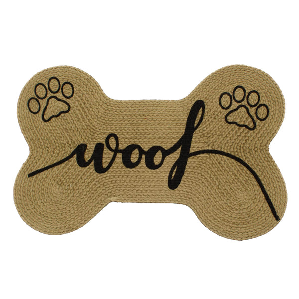 Grey Doggy Mat Small Food and Water Mat