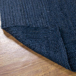 Navy Jute Rug - Plant Based - Reversible Braided Eco-Friendly Rug