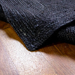 Black Jute Rug - Plant Based - Reversible Braided Eco-Friendly Rug
