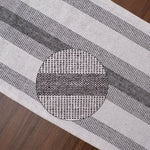 Ivory, Brown Table Runner Cotton Farmhouse Inspired