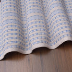 Ivory, Blue Table Runner Cotton Farmhouse Inspired