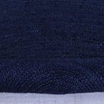 Navy Jute Rug - Plant Based - Reversible Braided Eco-Friendly Rug