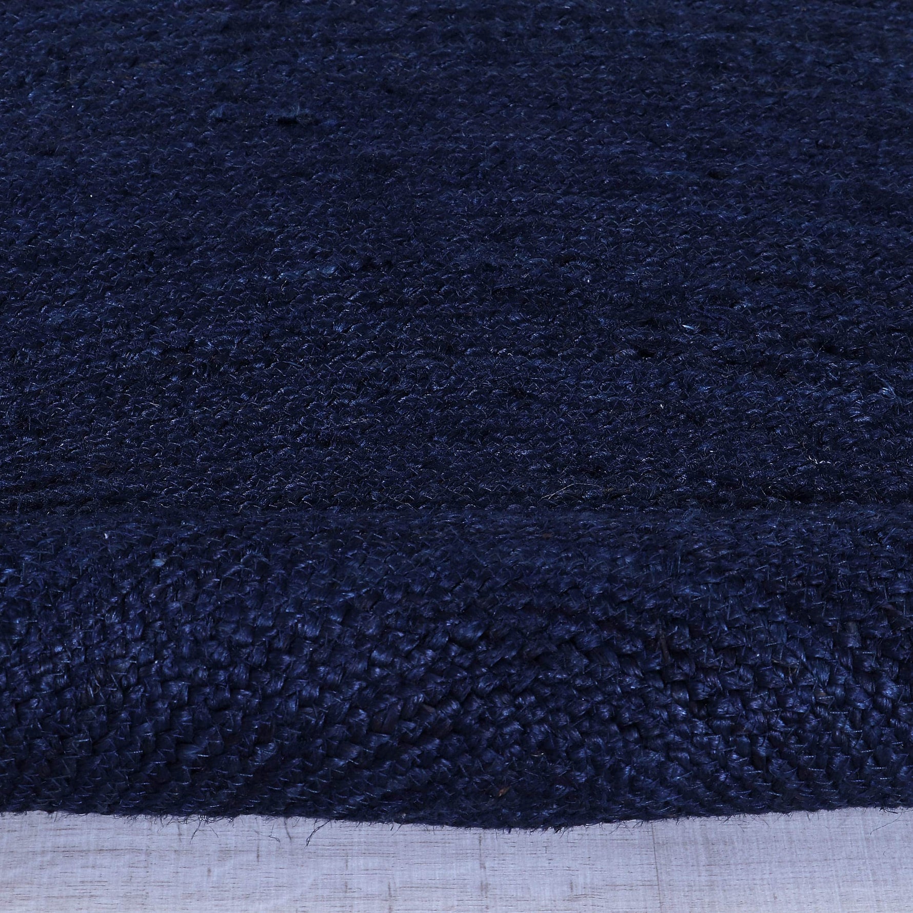 Navy Jute Rug - Plant Based - Reversible Braided Eco-Friendly Rug