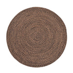 Black, Gold Indoour Outdoor Braided Kitchen Rug