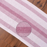 Ivory, Red Table Runner Cotton Farmhouse Inspired