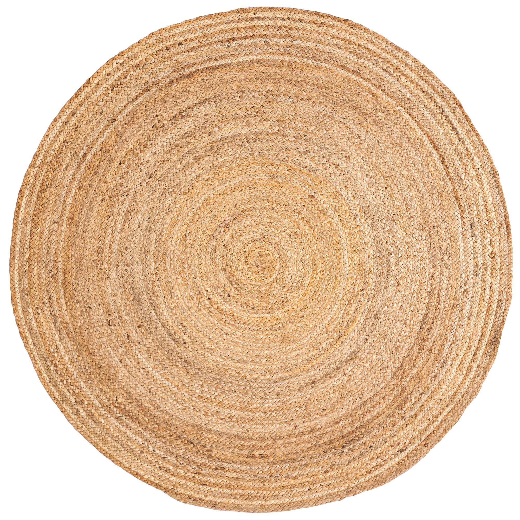 Natural Jute Rug - Plant Based - Reversible Braided Eco-Friendly Rug