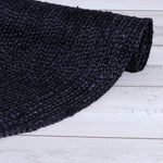 Black Jute Rug - Plant Based - Reversible Braided Eco-Friendly Rug