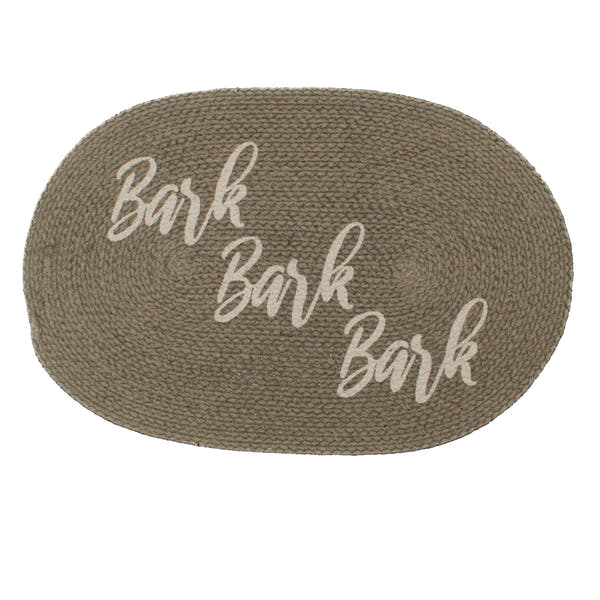 Charcoal Doggy Mat Small Food and Water Mat