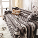 Ultra Soft Faux Fur Couch Cover – Large, Fluffy, and Elegant Sofa Throw Blanket