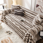 Ultra Soft Faux Fur Couch Cover – Large, Fluffy, and Elegant Sofa Throw Blanket