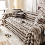 Ultra Soft Faux Fur Couch Cover – Large, Fluffy, and Elegant Sofa Throw Blanket
