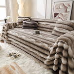 Ultra Soft Faux Fur Couch Cover – Large, Fluffy, and Elegant Sofa Throw Blanket