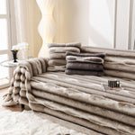 Ultra Soft Faux Fur Couch Cover – Large, Fluffy, and Elegant Sofa Throw Blanket