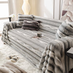 Ultra Soft Faux Fur Couch Cover – Large, Fluffy, and Elegant Sofa Throw Blanket