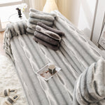 Ultra Soft Faux Fur Couch Cover – Large, Fluffy, and Elegant Sofa Throw Blanket
