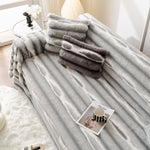 Ultra Soft Faux Fur Couch Cover – Large, Fluffy, and Elegant Sofa Throw Blanket
