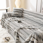 Ultra Soft Faux Fur Couch Cover – Large, Fluffy, and Elegant Sofa Throw Blanket