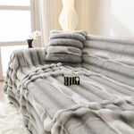 Ultra Soft Faux Fur Couch Cover – Large, Fluffy, and Elegant Sofa Throw Blanket