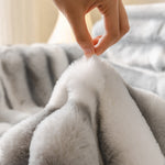 Ultra Soft Faux Fur Couch Cover – Large, Fluffy, and Elegant Sofa Throw Blanket