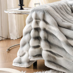 Ultra Soft Faux Fur Couch Cover – Large, Fluffy, and Elegant Sofa Throw Blanket