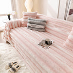 Ultra Soft Faux Fur Couch Cover – Large, Fluffy, and Elegant Sofa Throw Blanket