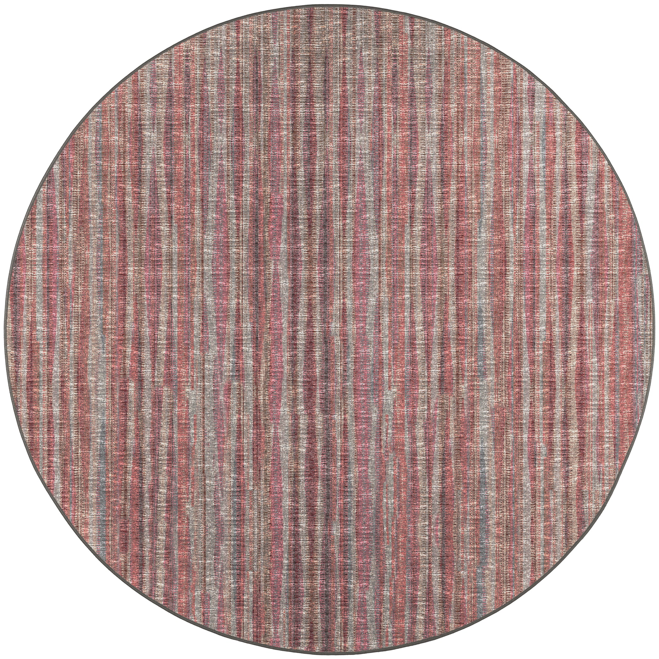 Indoor/Outdoor Transitional AA1 Blush Pink Rug 4' x 4' #shape_Round