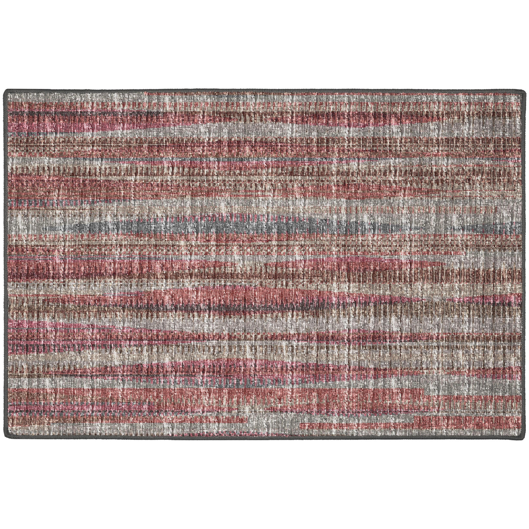 Indoor/Outdoor Transitional AA1 Blush Pink Rug 2' x 3' #shape_Rectangle