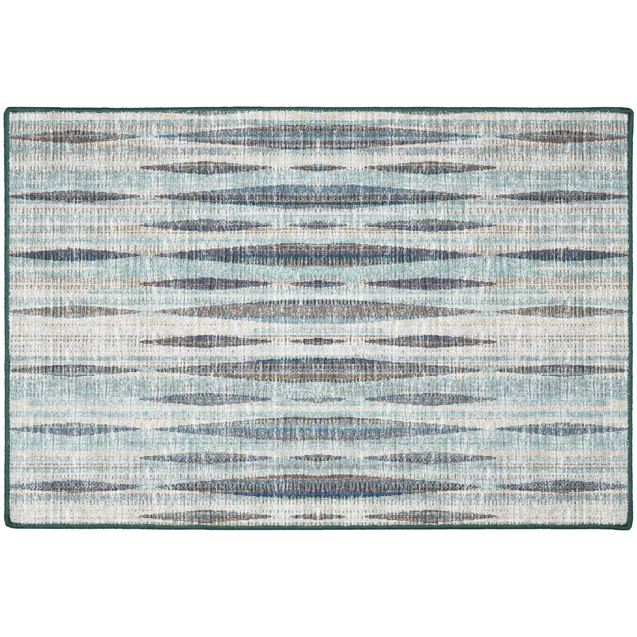 Indoor/Outdoor Transitional AA1 Mist Blue Rug 2' x 3' #shape_Rectangle