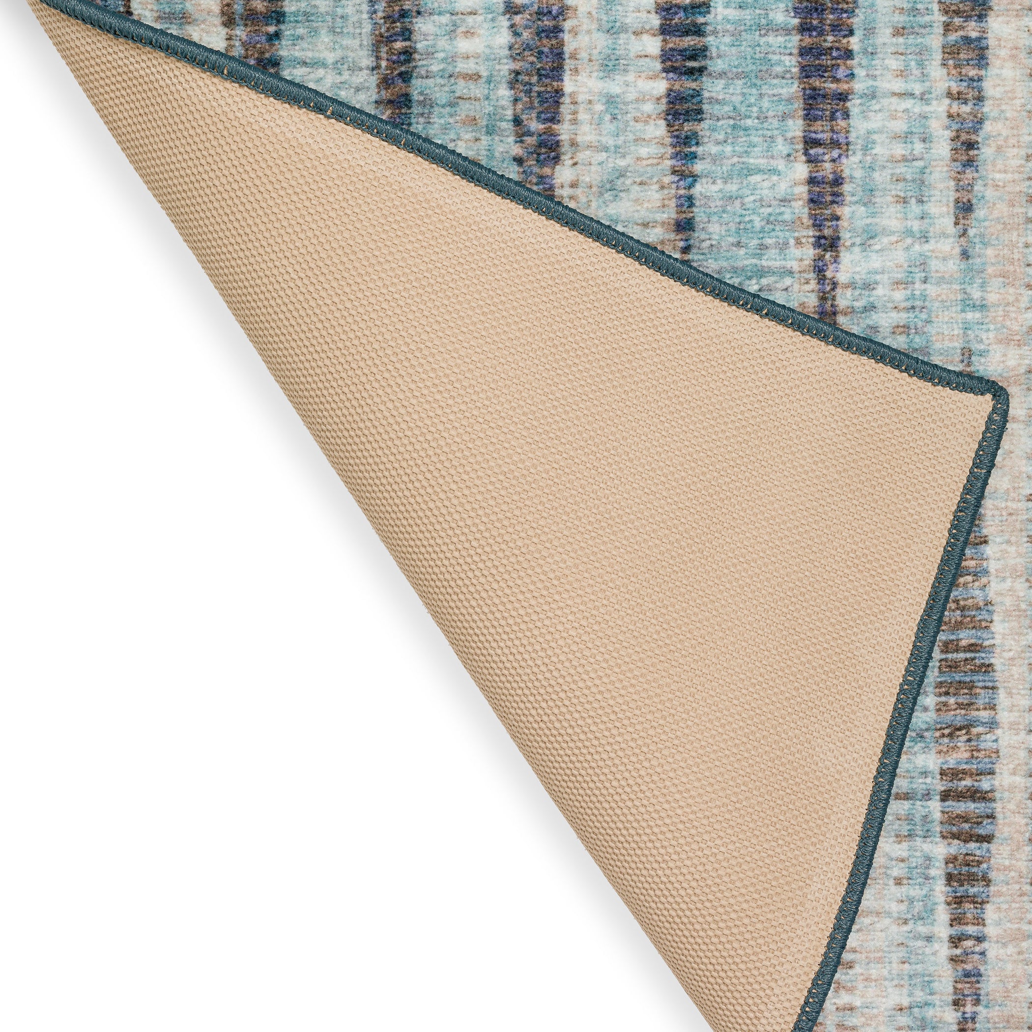 Indoor/Outdoor Transitional AA1 Mist Blue Rug 2' x 3' #shape_Rectangle