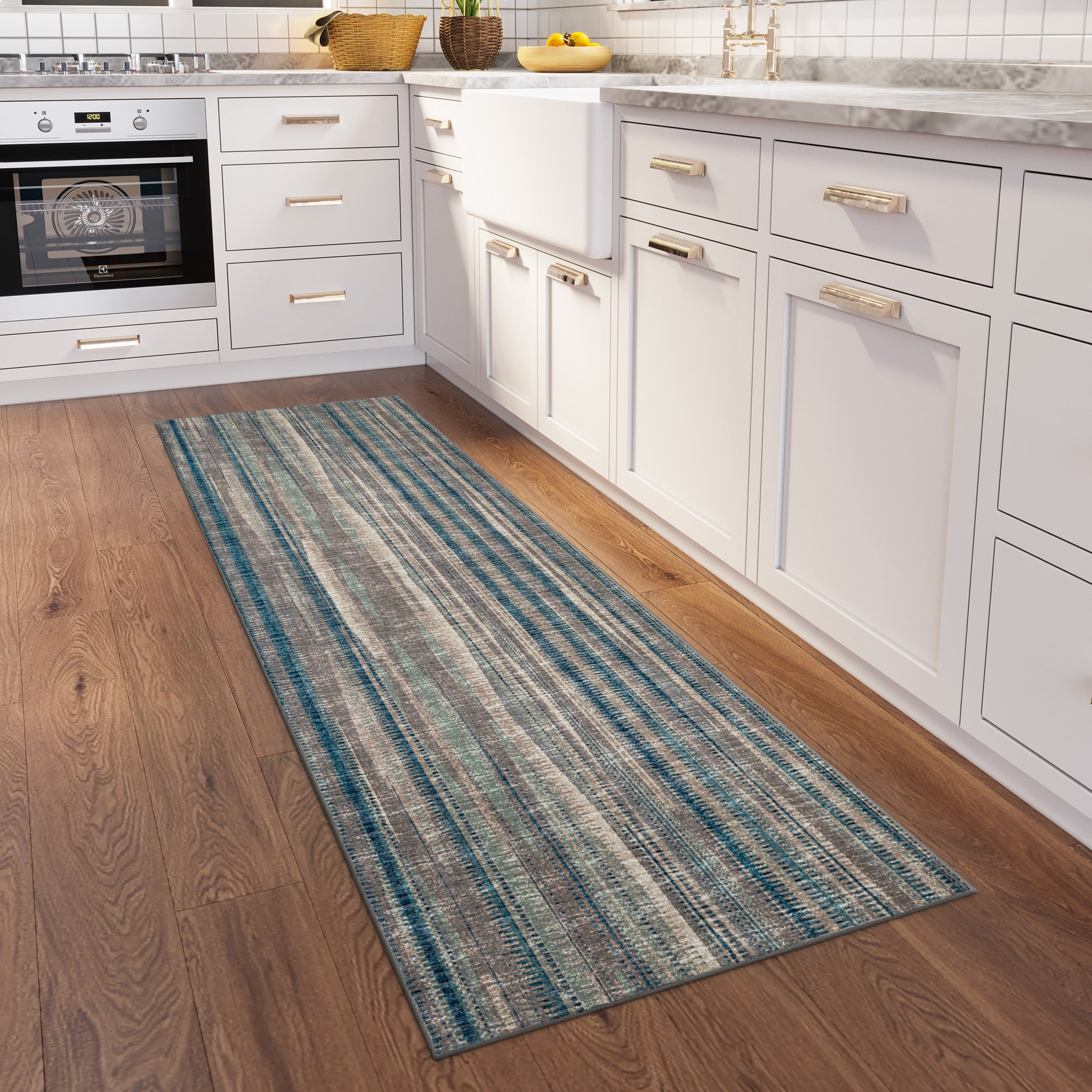 Indoor/Outdoor Transitional AA1 Mushroom Brown Rug 2'6" x 10' #shape_Runner