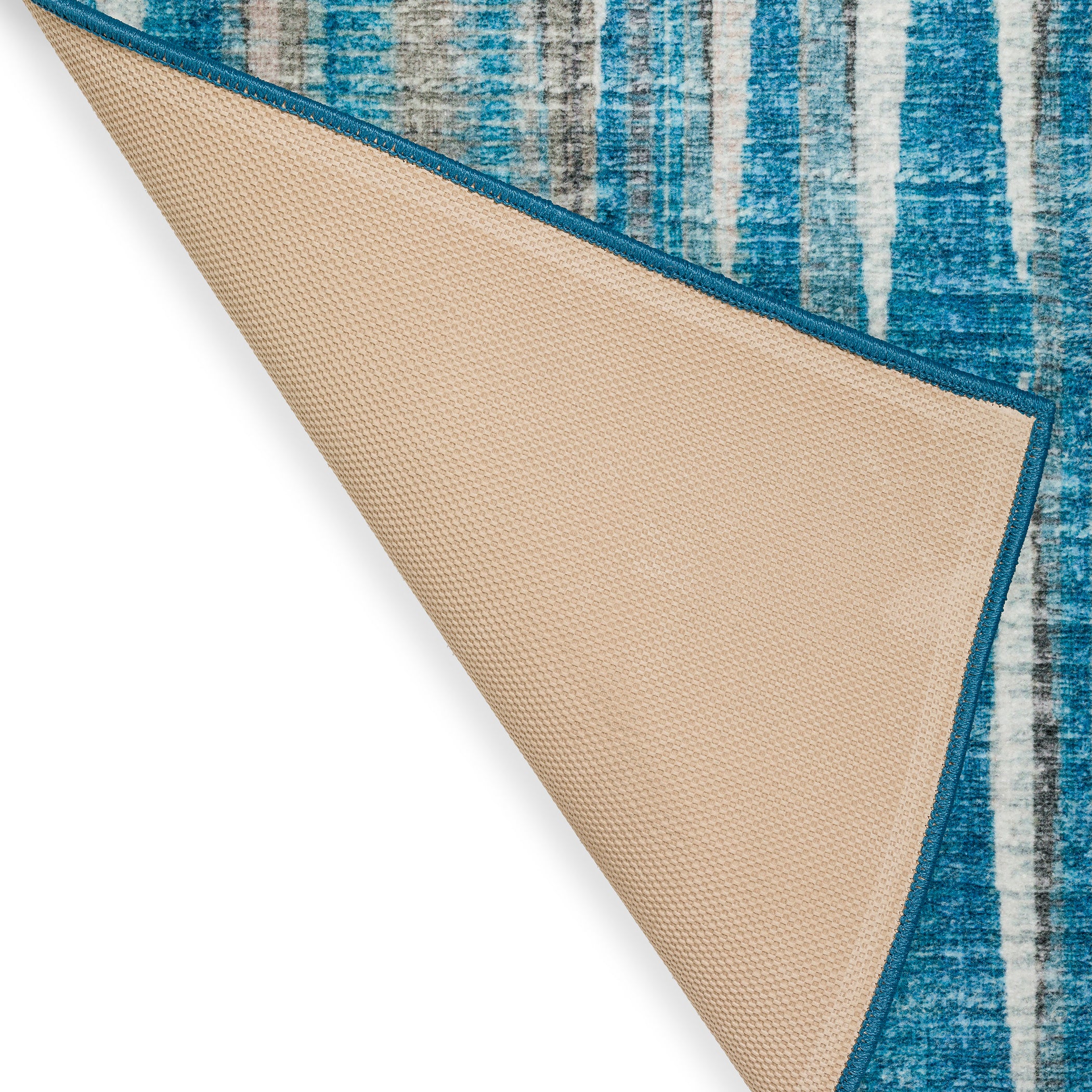 Indoor/Outdoor Transitional AA1 Sky Blue Rug 2' x 3' #shape_Rectangle