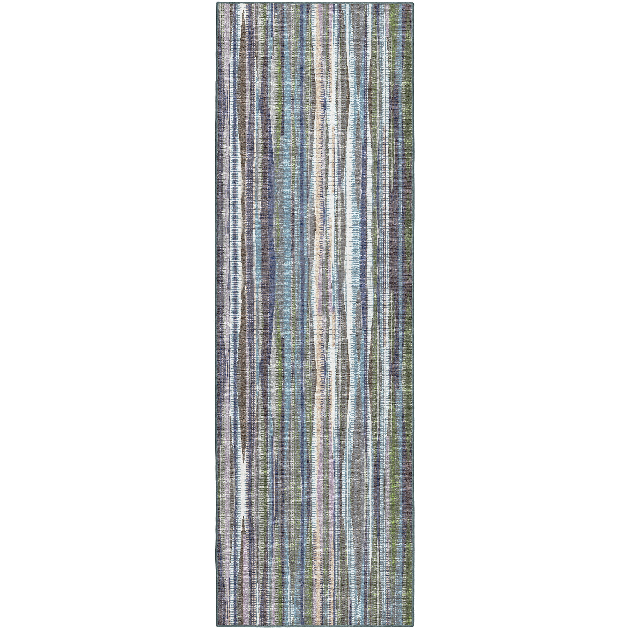 Indoor/Outdoor Transitional AA1 Violet Purple Rug 2'6" x 10' #shape_Runner