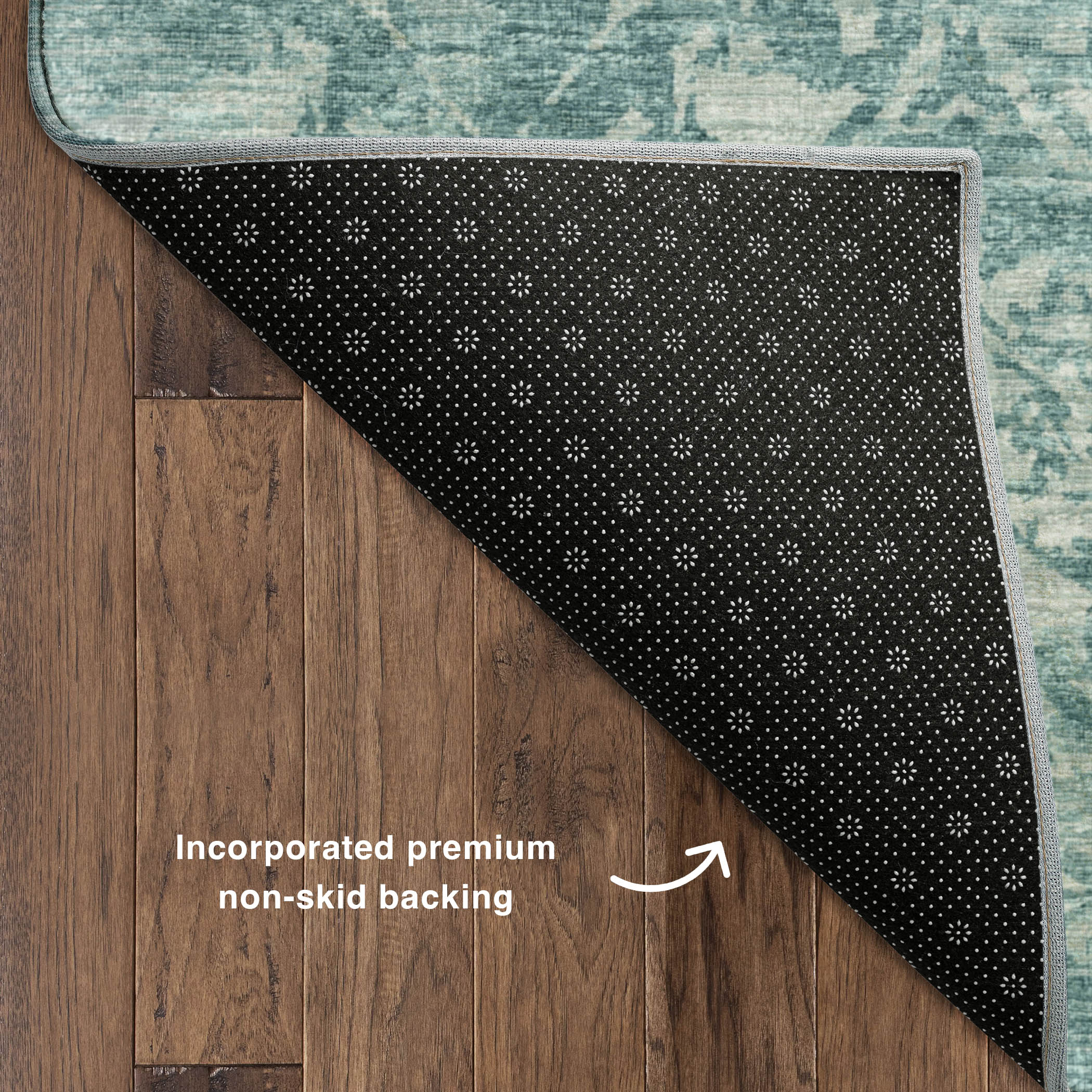 Luxury Machine Washable Indoor/Outdoor Traditional AB1 Seaside Blue Rug 1'8" x 2'6" #shape_Rectangle