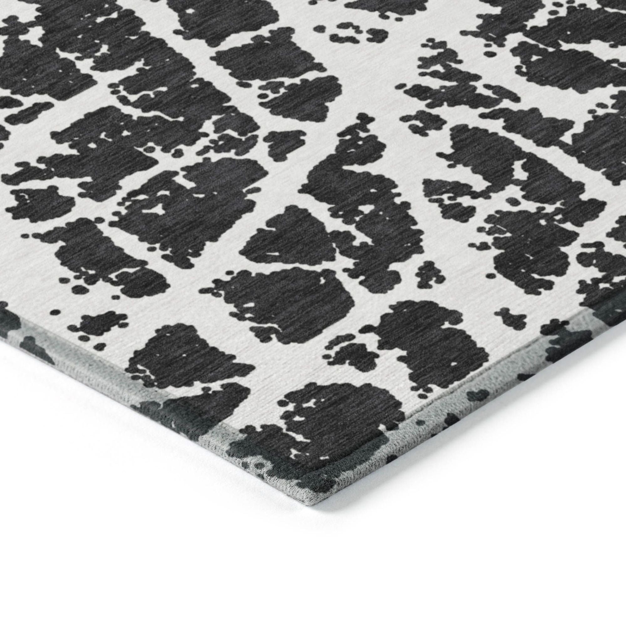 Machine Made ACN501 Black  Rugs 