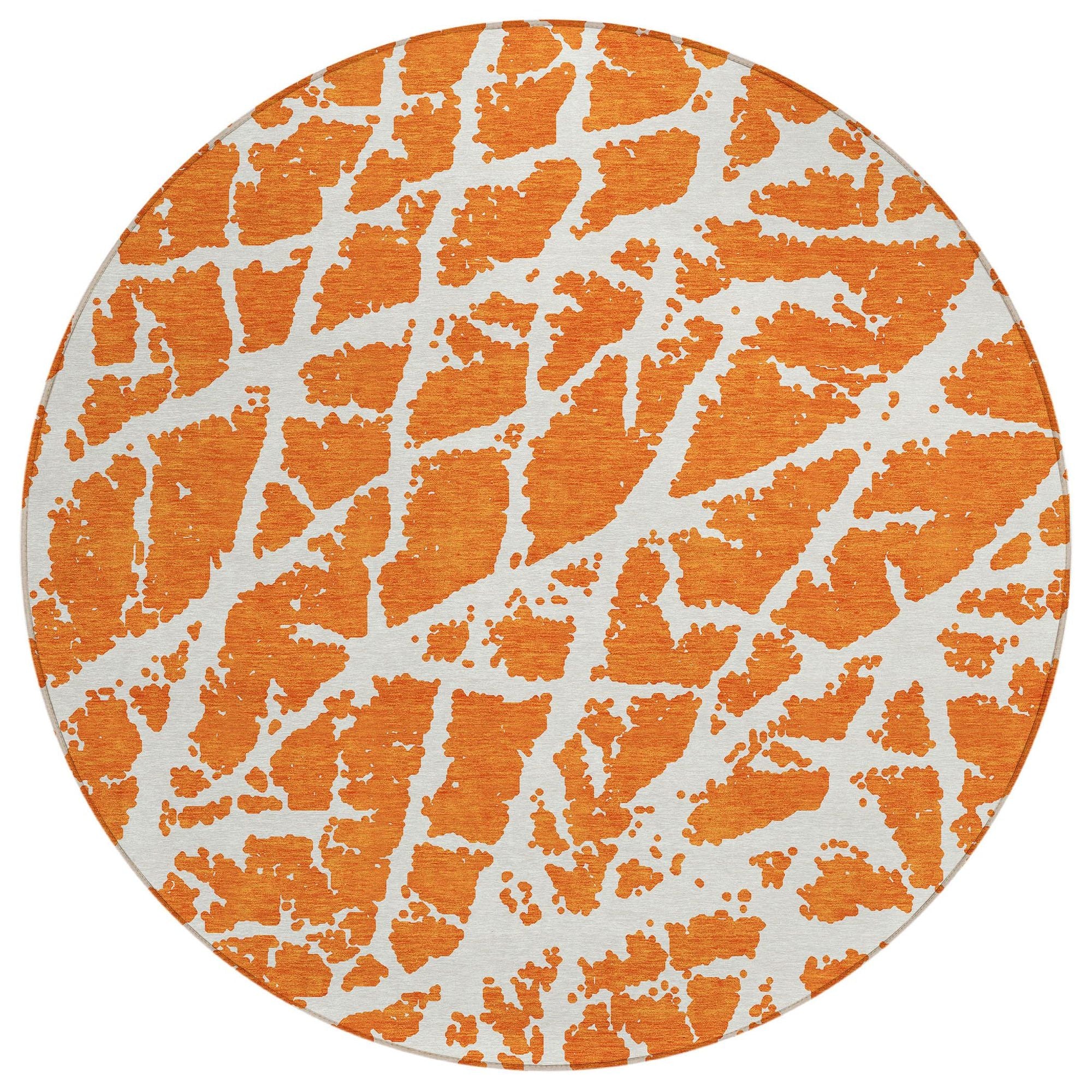 Machine Made ACN501 Orange  Rugs #color_orange 