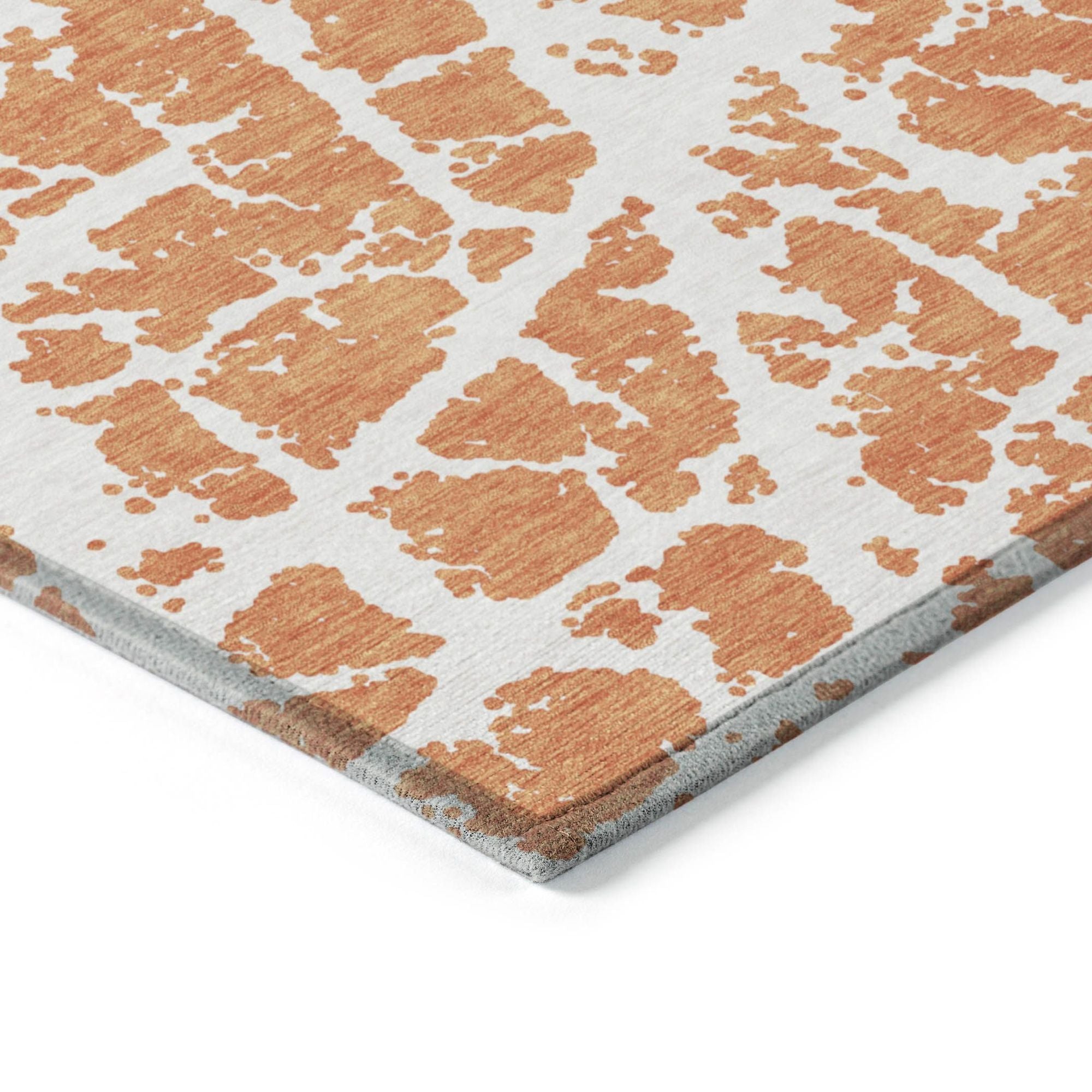 Machine Made ACN501 Orange  Rugs #color_orange 