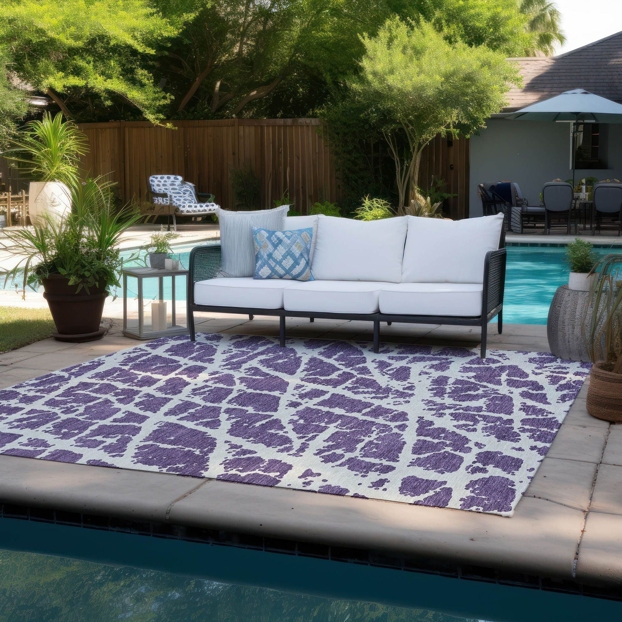 Machine Made ACN501 Purple  Rugs #color_purple 