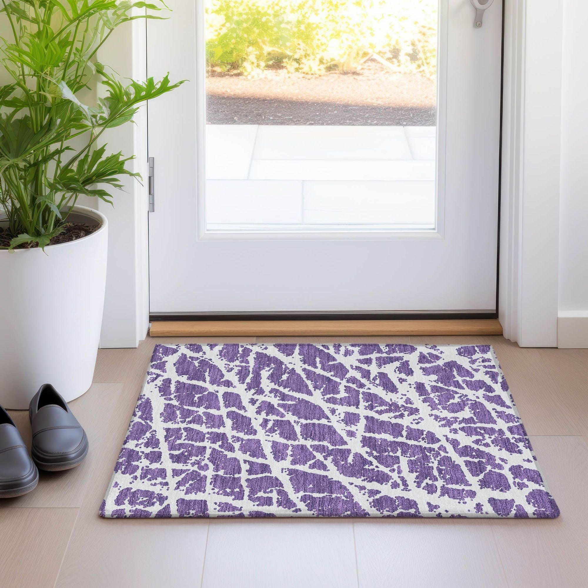 Machine Made ACN501 Purple  Rugs #color_purple 