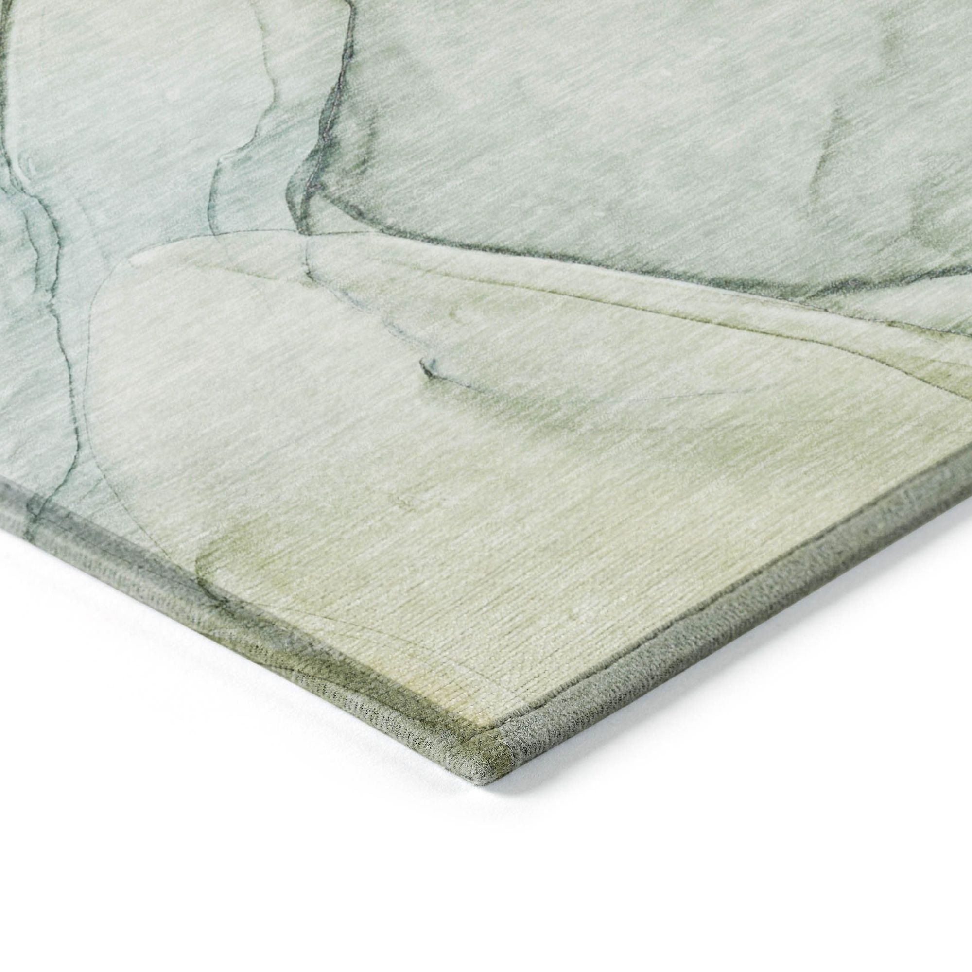 Machine Made ACN502 Green  Rugs 