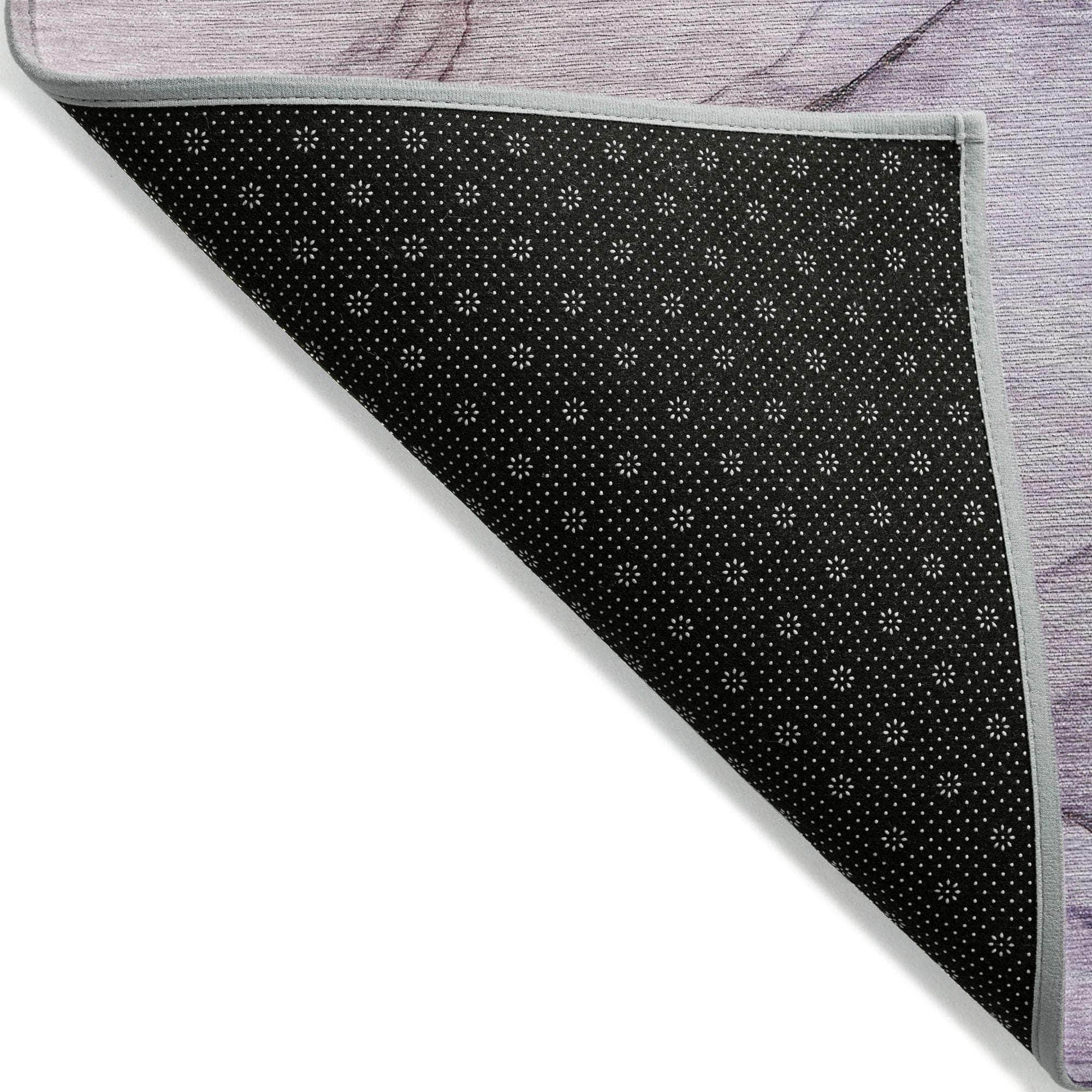 Machine Made ACN502 Purple  Rugs 