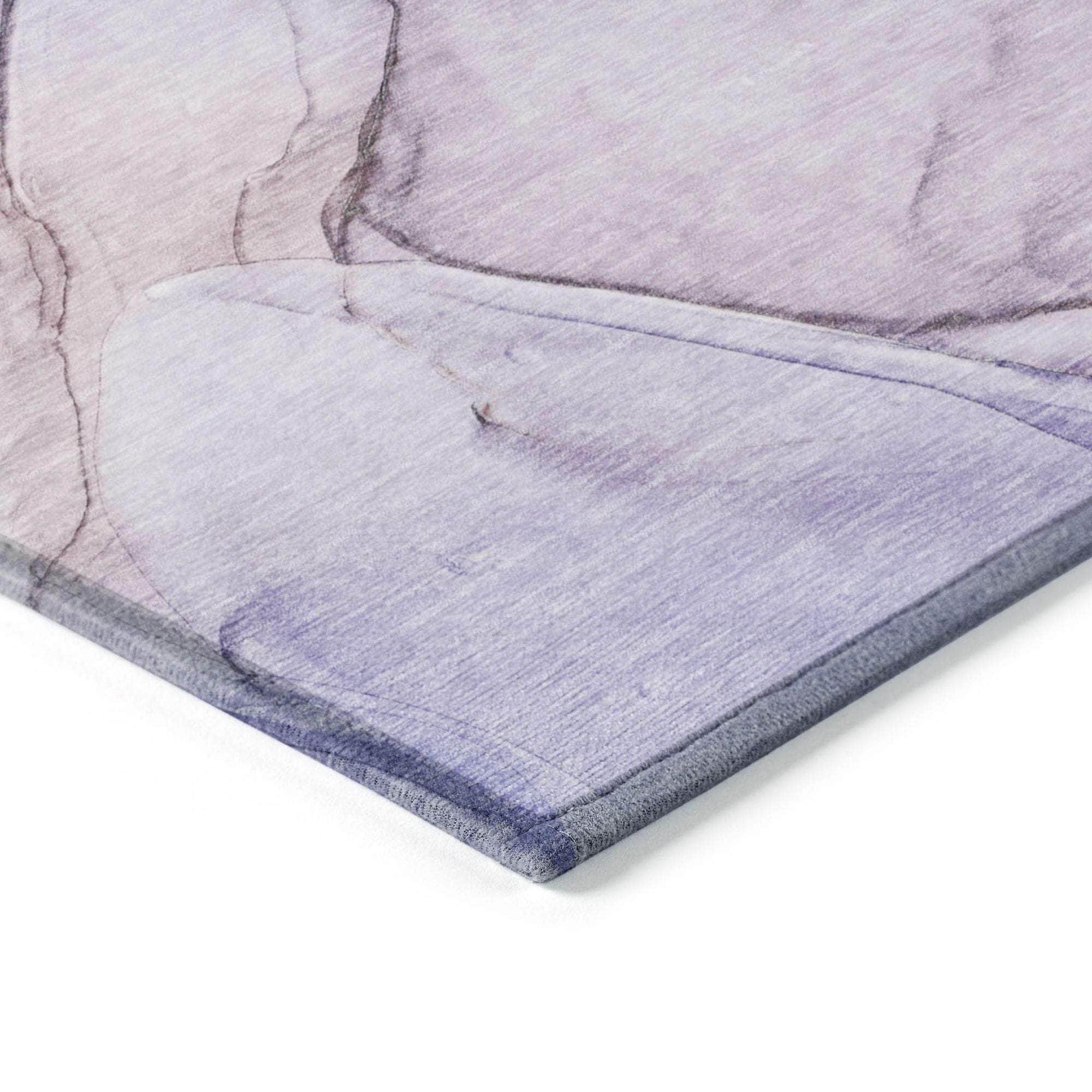 Machine Made ACN502 Purple  Rugs 