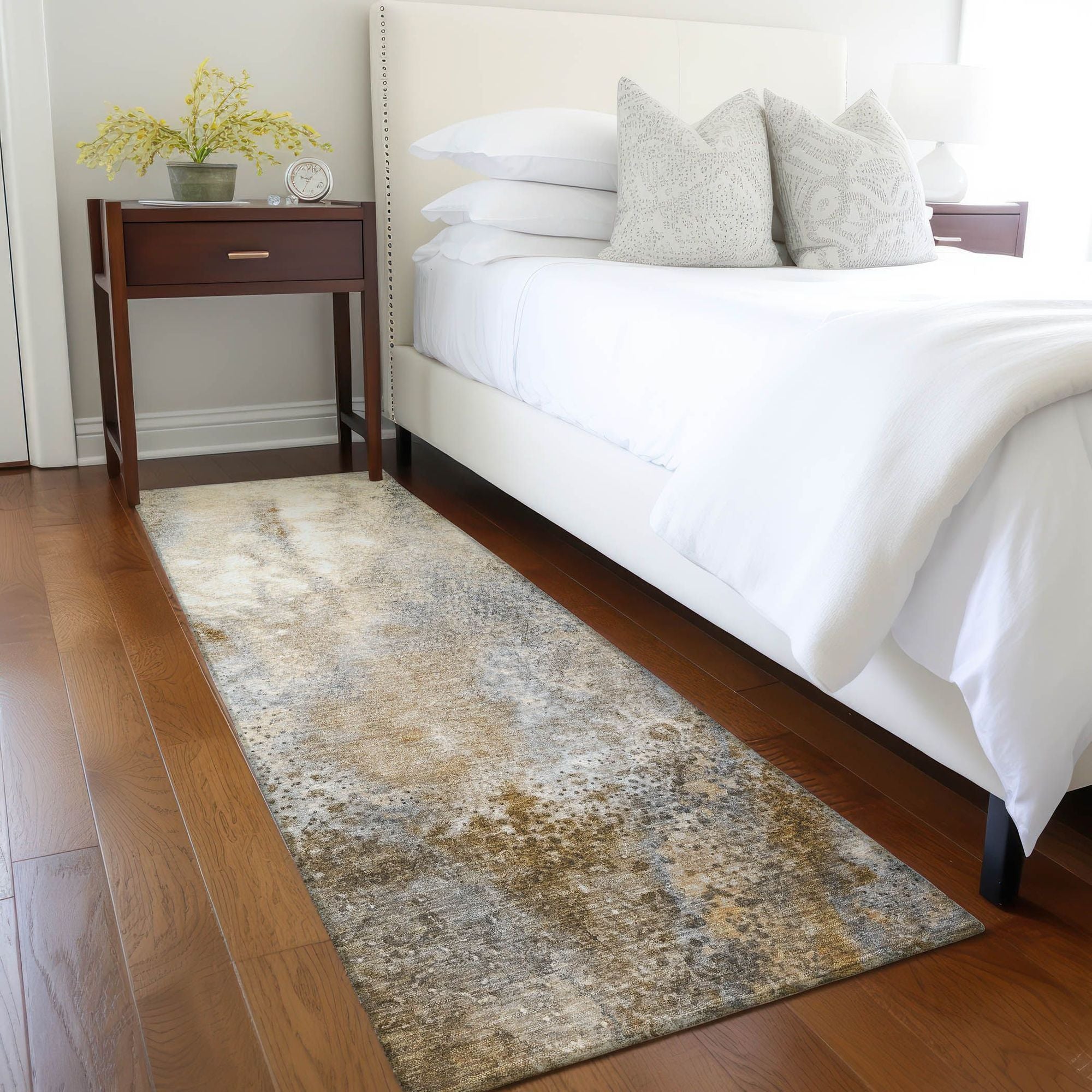 Machine Made ACN505 Brown  Rugs 