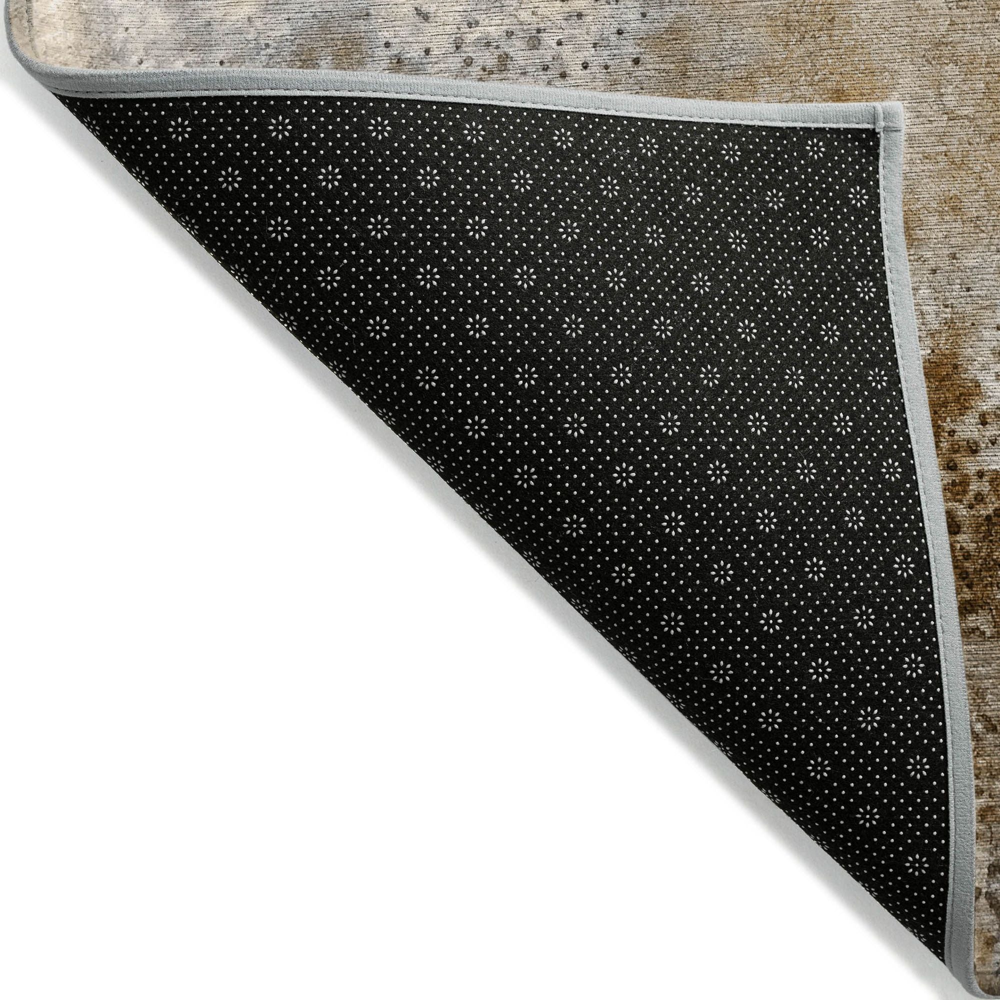 Machine Made ACN505 Brown  Rugs 