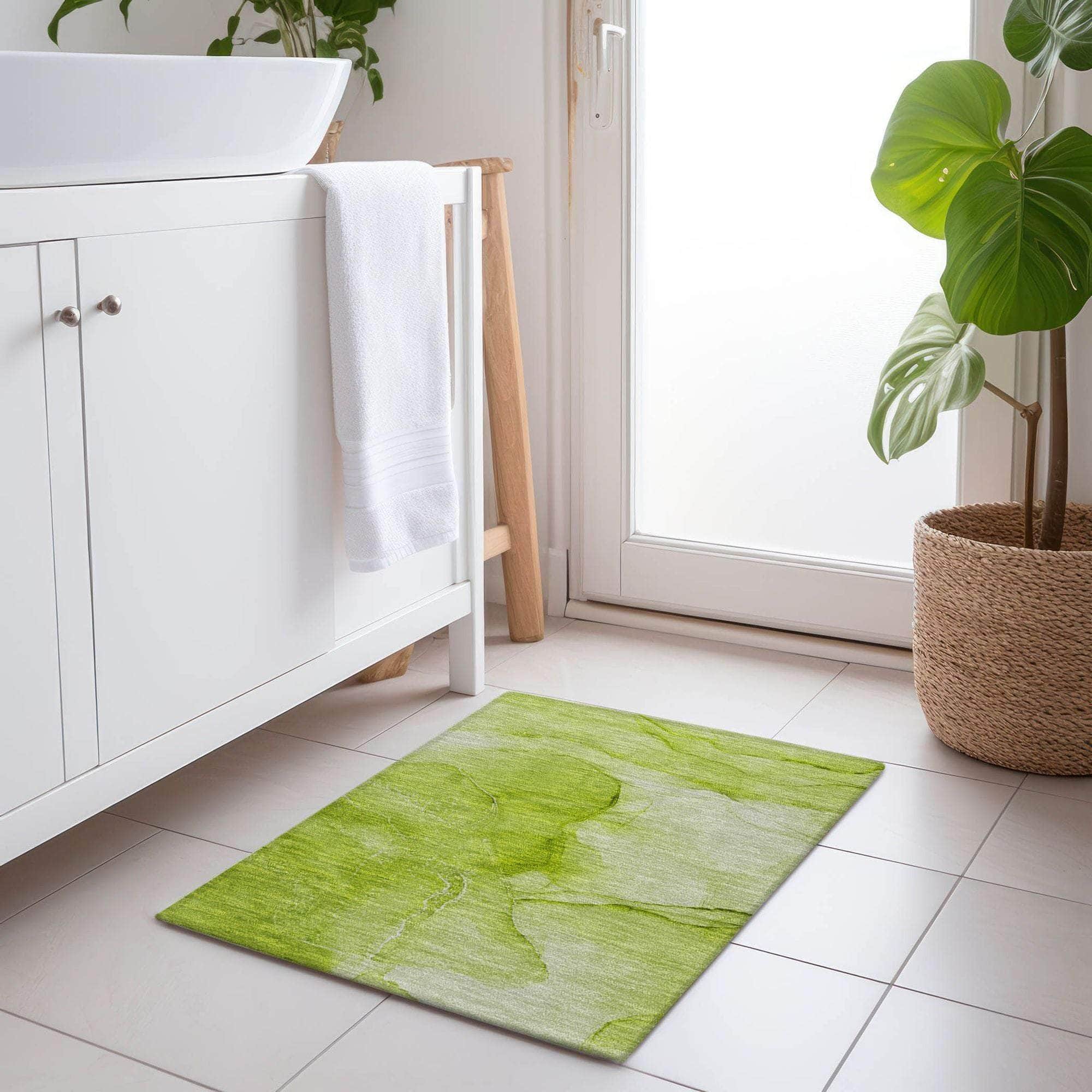 Machine Made ACN507 Green  Rugs 