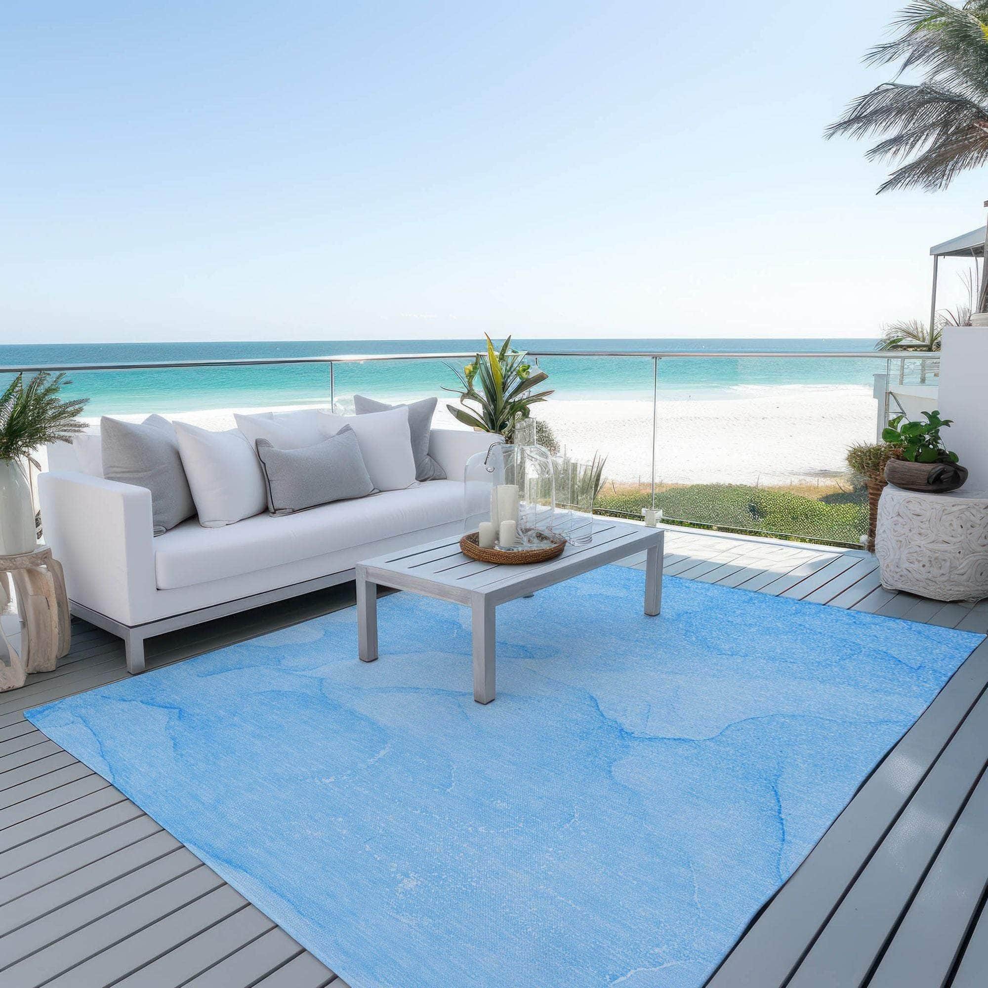 Machine Made ACN509 Blue  Rugs 