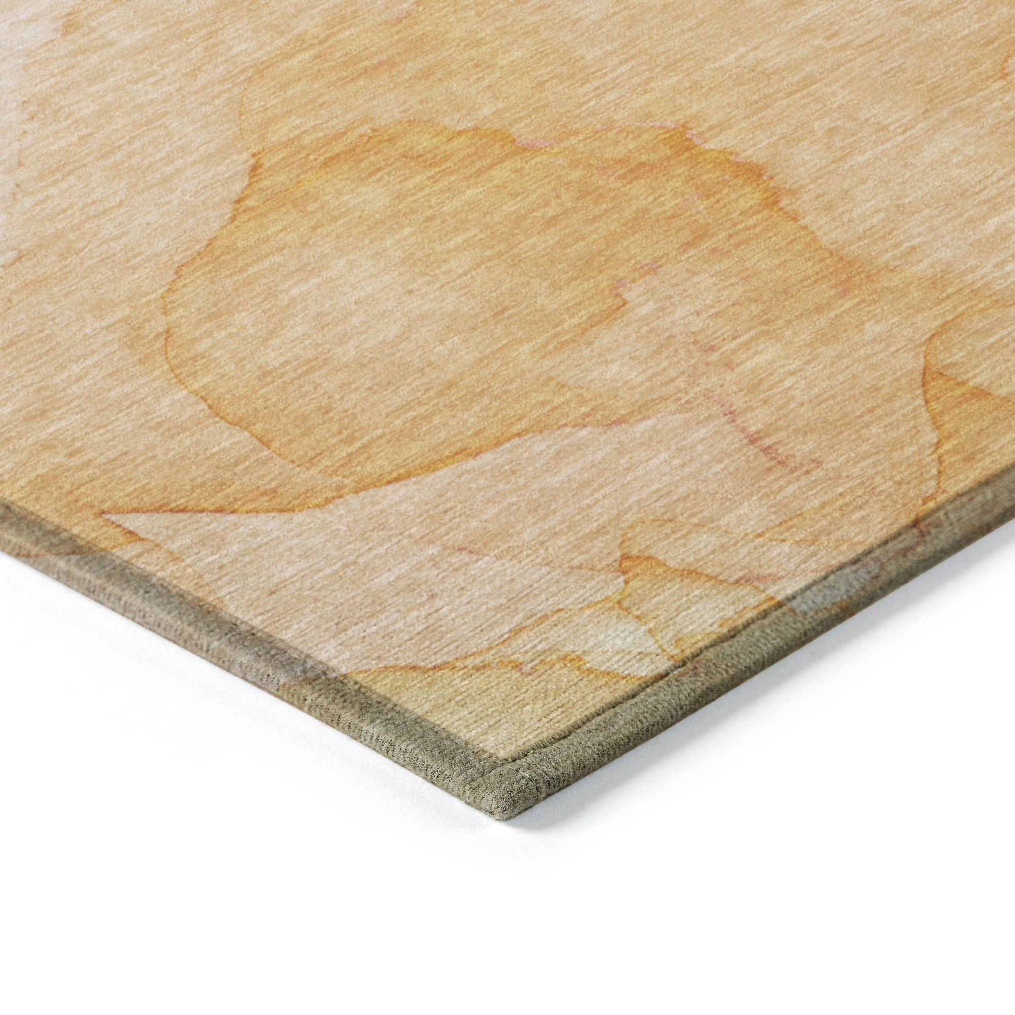 Machine Made ACN509 Orange  Rugs 