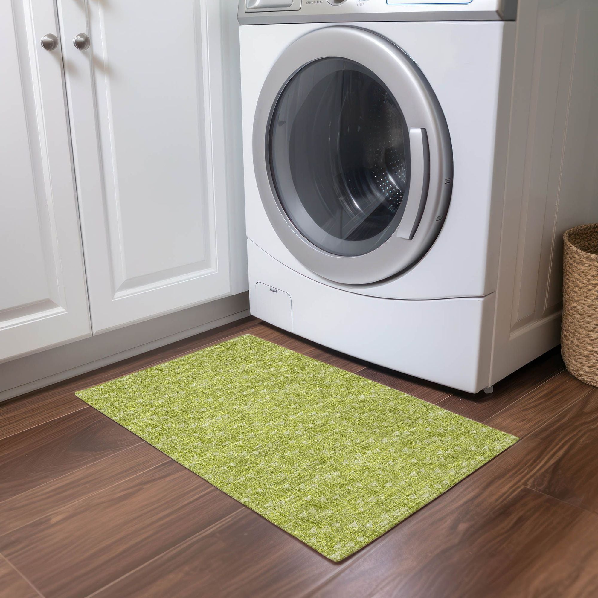 Machine Made ACN514 Aloe Green Rugs 