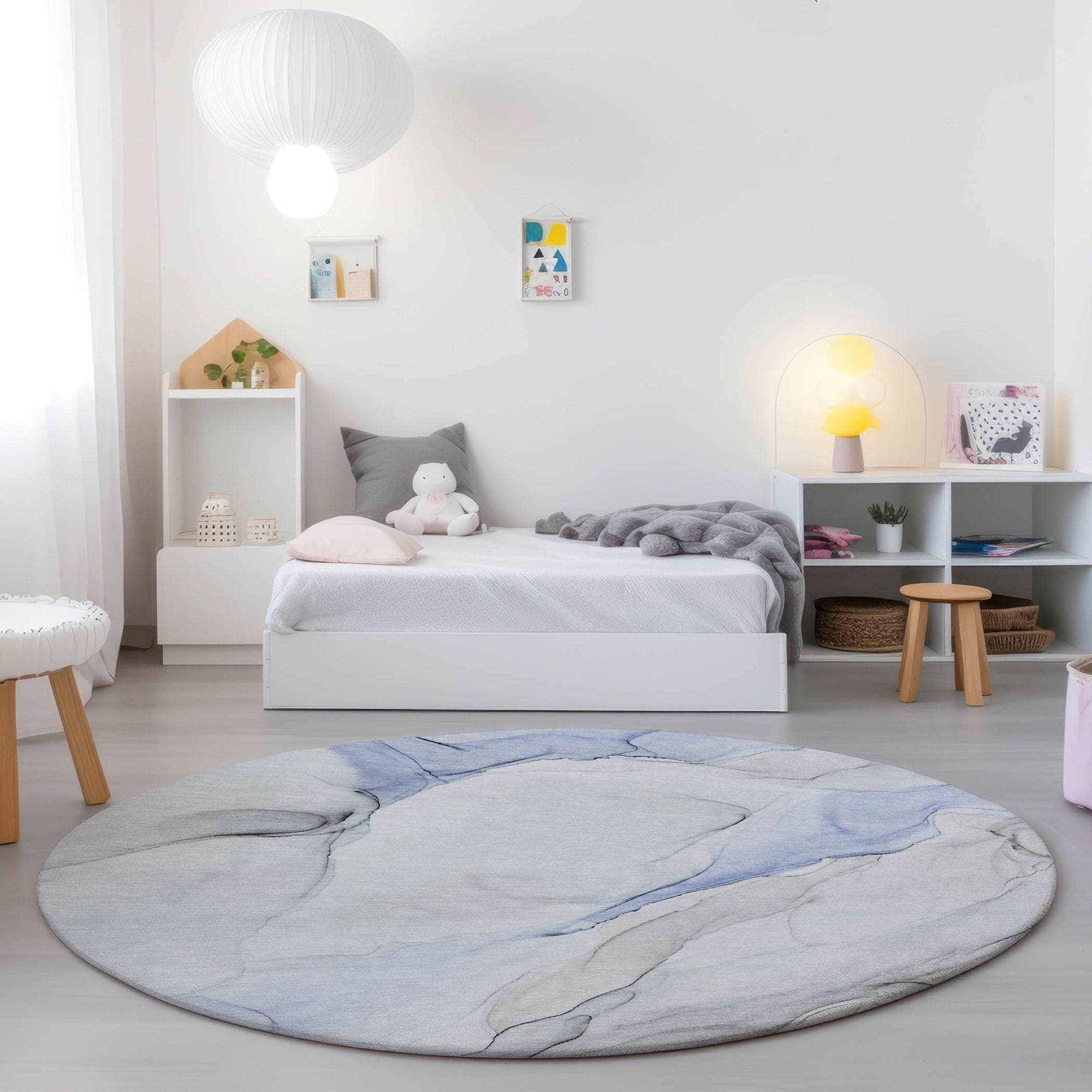 Machine Made ACN515 Blue  Rugs 