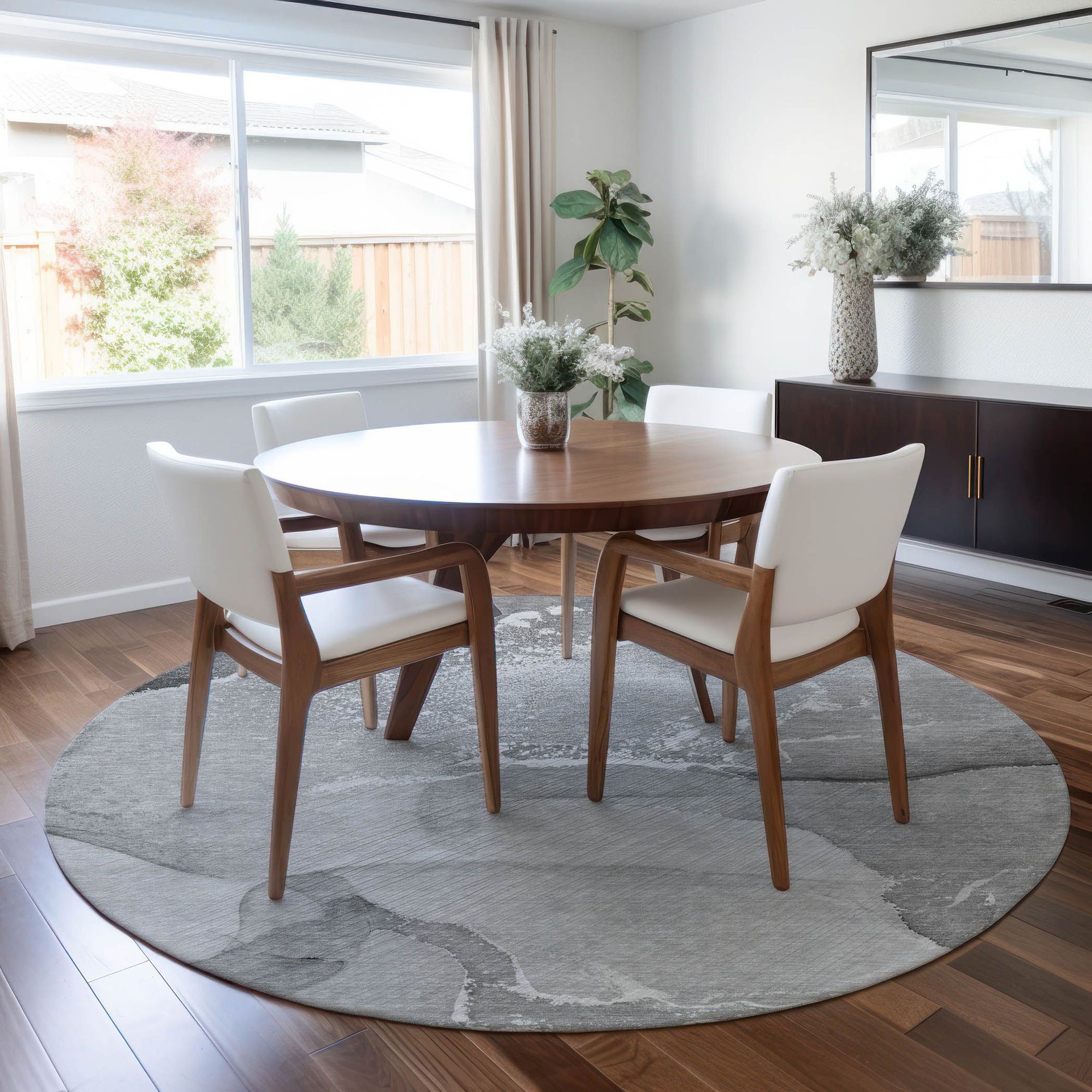 Machine Made ACN517 Gray  Rugs 