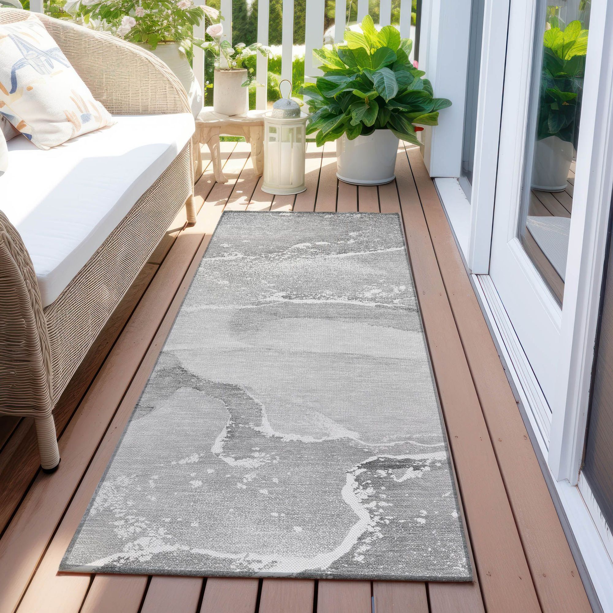 Machine Made ACN517 Gray  Rugs 